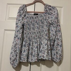 Mikarose Floral Smocked Blouse - Multicolor